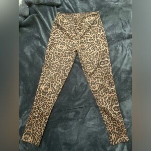 Entro Leopard Print Slim Leggings/Pants